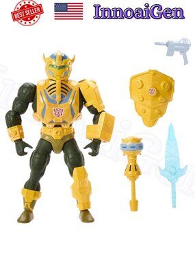 Mattel Masters of the Universe x Transformers Man-At-Arms Bumblebee Armor NIB